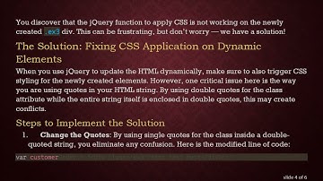 How to Dynamically Apply jQuery CSS to a Dynamic Div in JavaScript