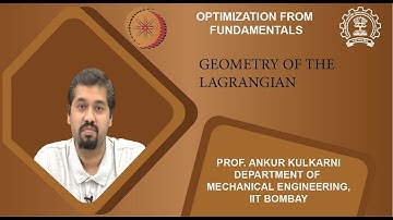 Lecture 17C: Geometry of the Lagrangian