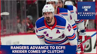 Chris Kreider comes through CLUTCH with series-clinching HAT TRICK in Game 6 against the Canes!!!