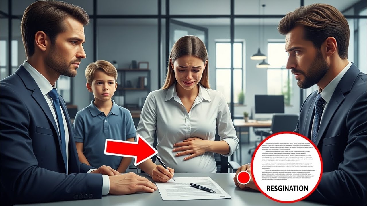 ОНА СО СЛЕЗАМИ ПОДПИСАЛА УВОЛЬНЕНИЕ… НЕ СКАЗАВ, ЧТО БЕРЕМЕННА — СПУСТЯ 5 ЛЕТ ОН УЗНАЛ ПРАВДУ 😱