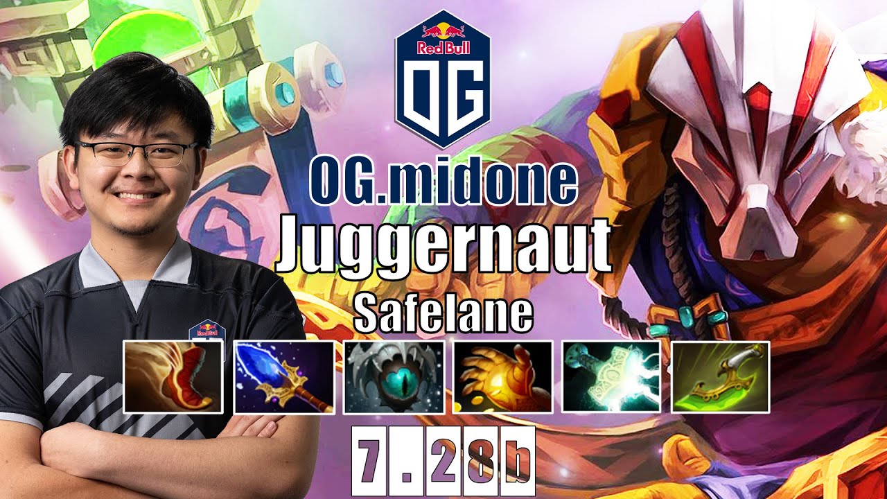 Juggernaut Safelane | OG.midone | MIDONE IS NEW CARRY GOD | 7.28b Gameplay Highlights