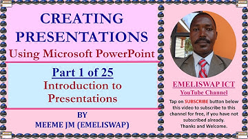 Introduction to Computer Presentations Using PowerPoint