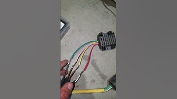 How to wire a 4 wire voltage regulator rectifier