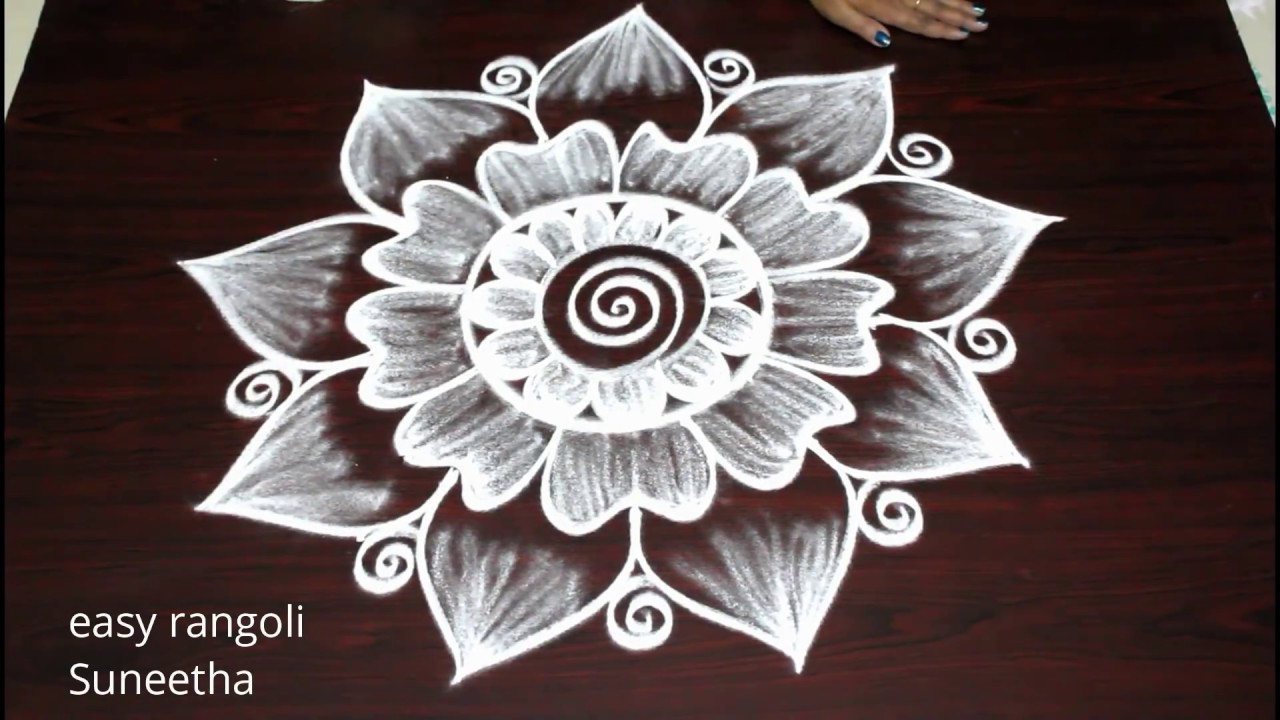 Freehand Friday kolam & rangoli designs by easy rangoli Suneetha ...