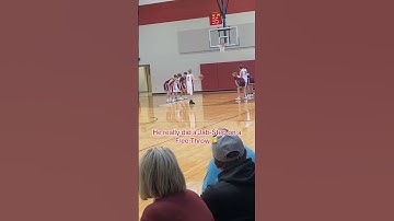 Have you ever seen a free throw routine like this 😳🫣 #shorts