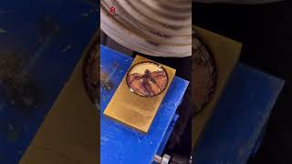 How to relief a pattern on a brass plate?