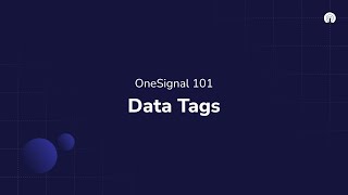 OneSignal 101: Data Tags
