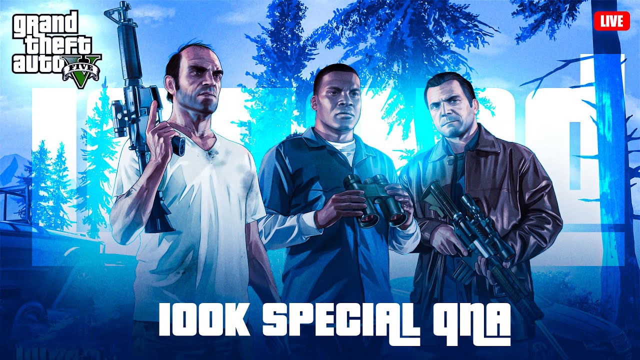 100k Special Live QnA + GTA5 with subs! #shorts #gta5