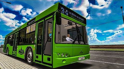 Поездка на автобусе МАЗ-103.415. Городской маршрут №3а. С информатором. Proton Bus Simulator