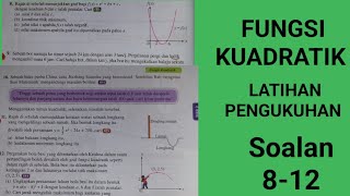 Latihan pengukuhan bab 2 Fungsi Kuadratik / Bentuk verteks / Titik minimum / maksimum