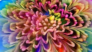 #1671 The MOST Incredible Resin 3D Bloom Rainbow Flower