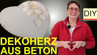 Deko Herzen basteln | DIY mit Beton | Dekoration für Valentinstag