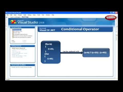 Learn C Sharp C# Net Framework | Conditional Operators