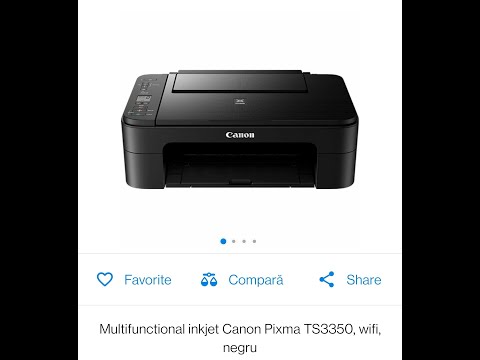 Multifunctional inkjet Canon Pixma TS3350 wifi teste si review