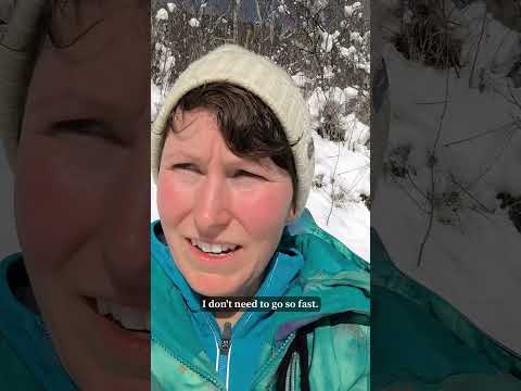 Snowboarding from the Wier