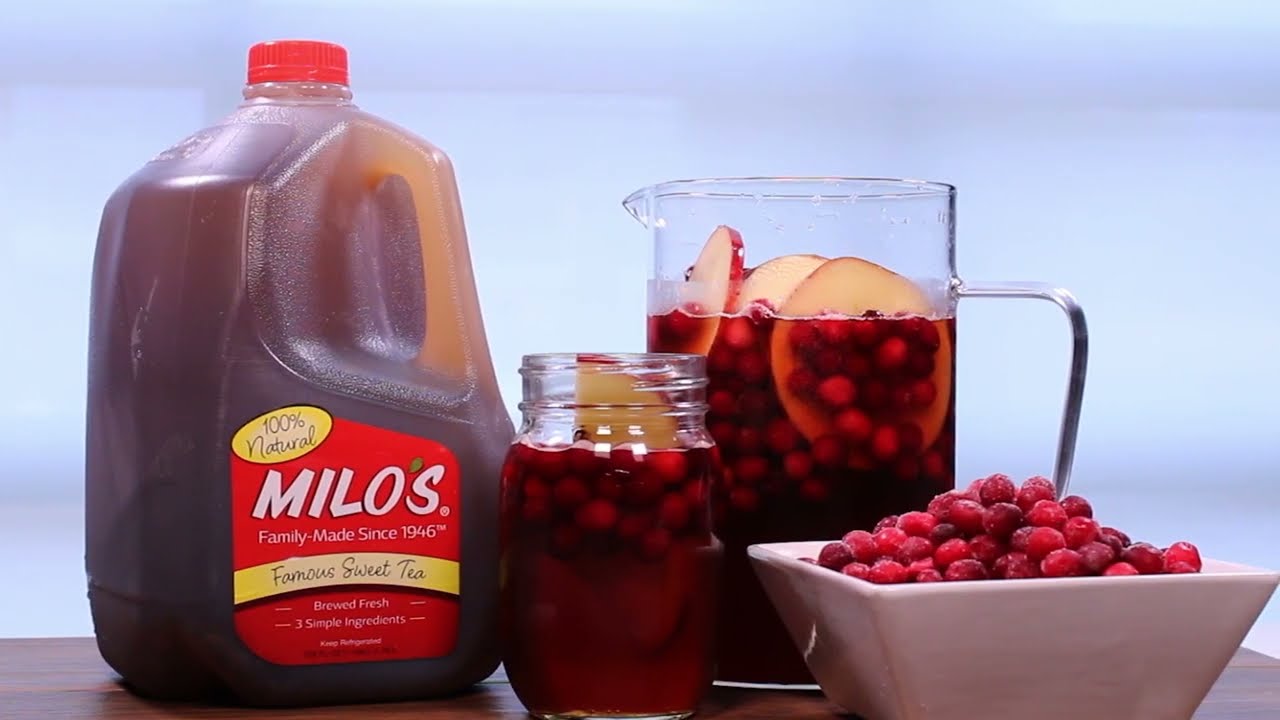 Milo's Cranberry Apple Sweet Tea Recipe YouTube