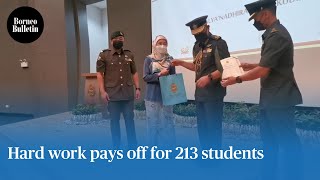 Hard work pays off for 213 students