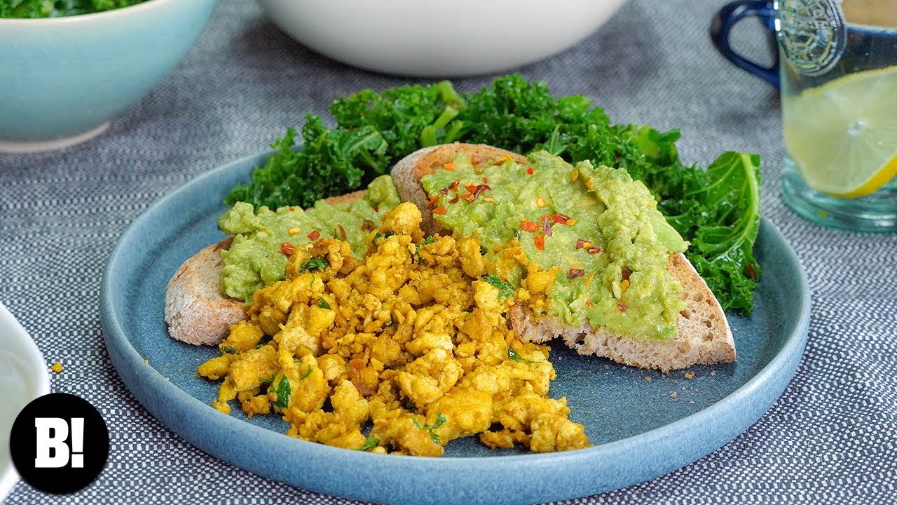 Vegan Scrambled Egg with Avocado Smash! - Day 10