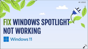 Solved: Windows Spotlight not working in Windows 11