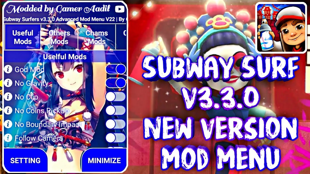 Subway Surf v3.20.0 Mod Menu/Hack APK  God Mod, Speed Hack, No Clip, Score  Hack, Unlimited All etc. 