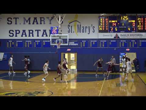 St  Mary's High School Boy's Basketball vs  Bishop Stang High School December 30, 2022