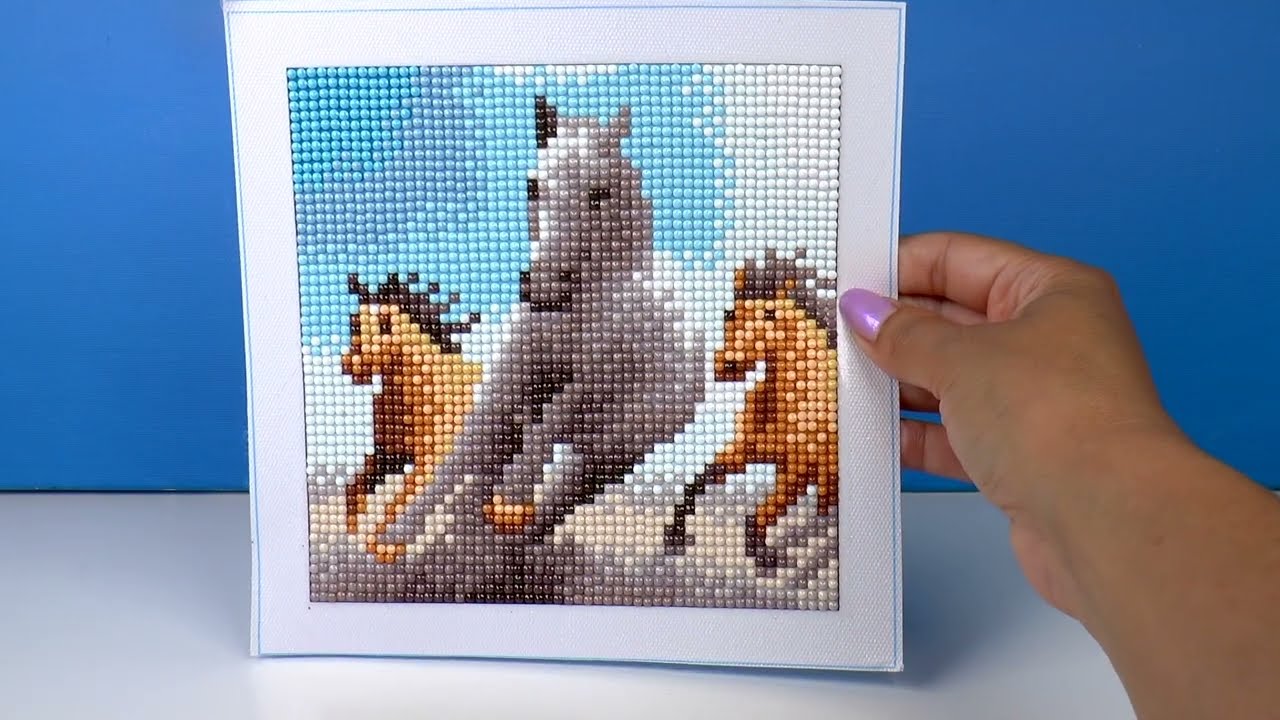 Aldi diamond paintings - paarden (zakje had ik toch zelf kwijtgemaakt)