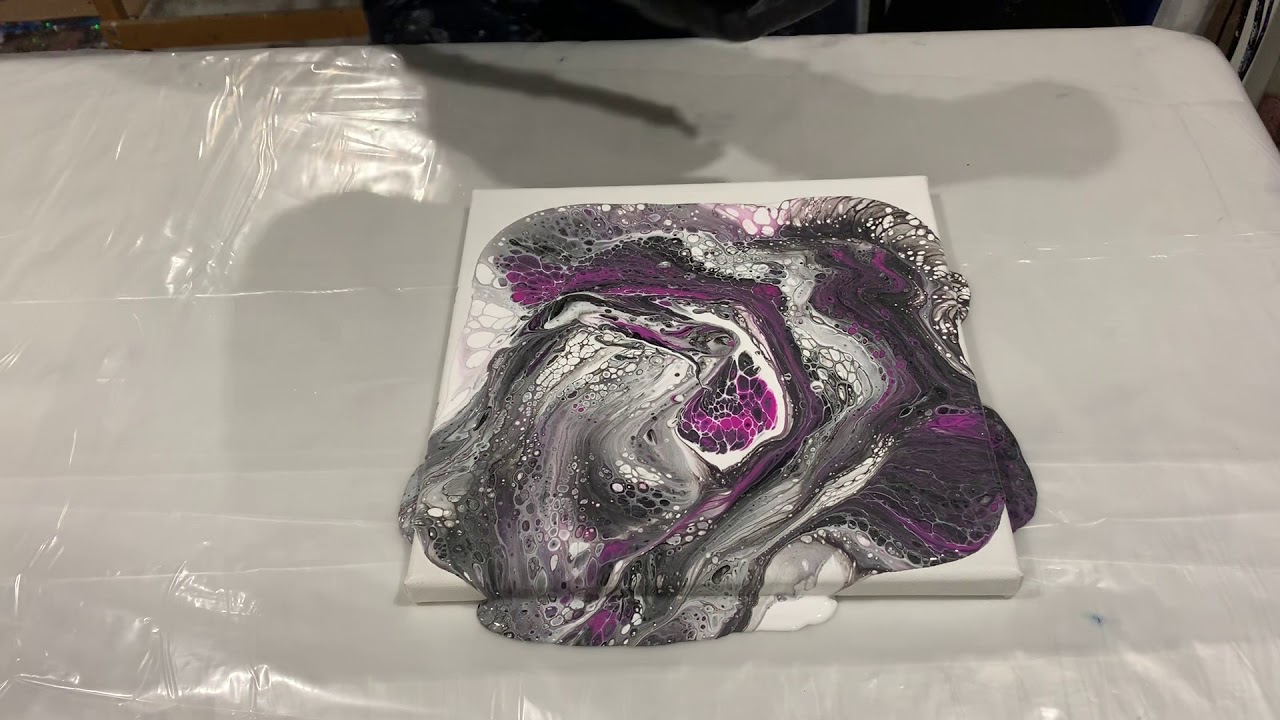 Acrylic flip cup pouring art (472). - YouTube