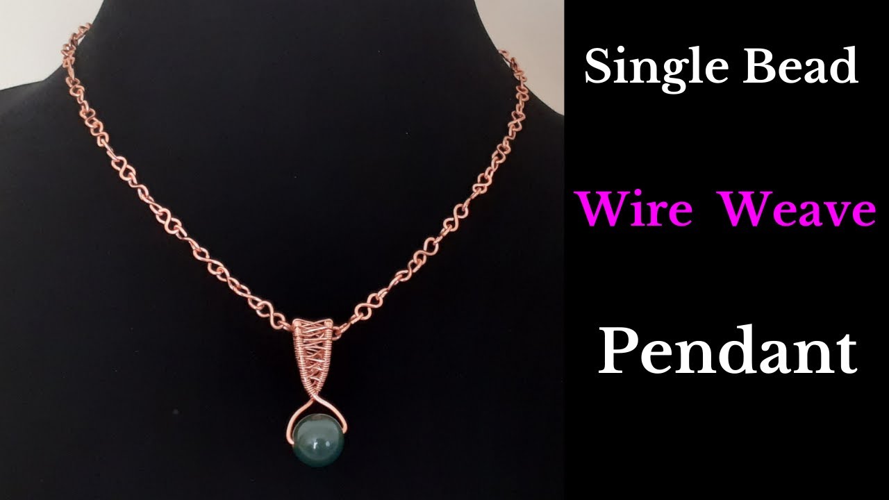 Wire-Wrapped Single Bead Necklace - Happy Hour Projects