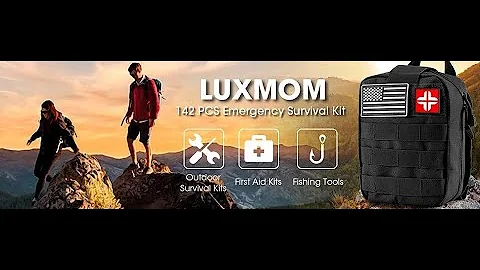 LUXMOM Emergency Survival Kit and First Aid Kit