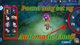 Paano mag set ng automatic emoji sa mobile legend