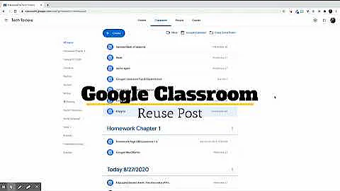 Google Classroom: Reuse Post