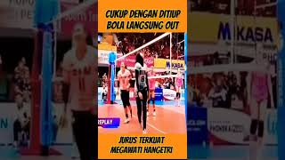 Download Lagu AKSI LUCU MEGAWATI HANGESTRI SAAT SERANGAN LAWAN OUT || #megatron #volleyball #megawatihangestri MP3