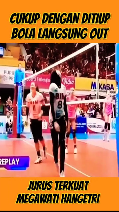 AKSI LUCU MEGAWATI HANGESTRI SAAT SERANGAN LAWAN OUT || #megatron #volleyball #megawatihangestri