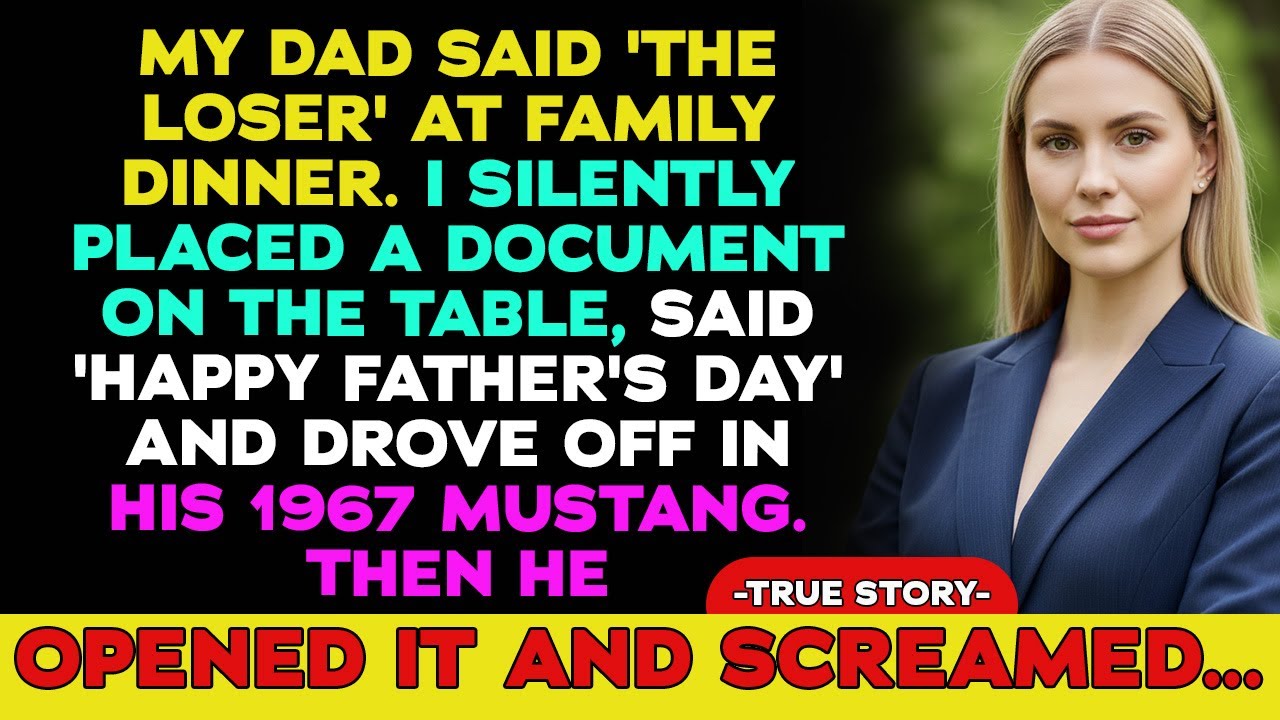 My Father Called Me 'The Loser' At Family Dinner. So I Took His $2m Car And Left Forever