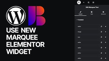 How To Use Borderless WordPress Plugin New Marquee Text Elementor Free Widget?