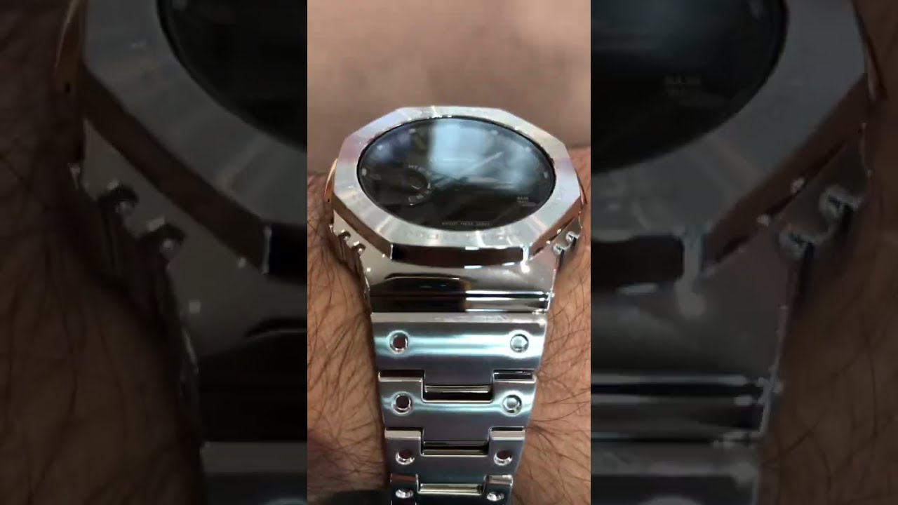G Shock Full Metal 2100 Series Men S Stainless Steel Watch GM B2100D 1AER Gshock Watches