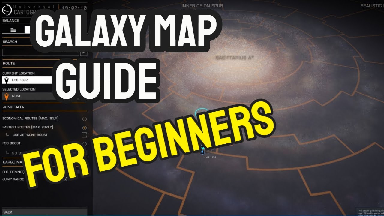 Elite Dangerous Galaxy Map Tutorial Guide For Beginners - YouTube