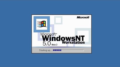 Windows NT 5.0 Workstation Startup and Shutdown Screen Evolution
