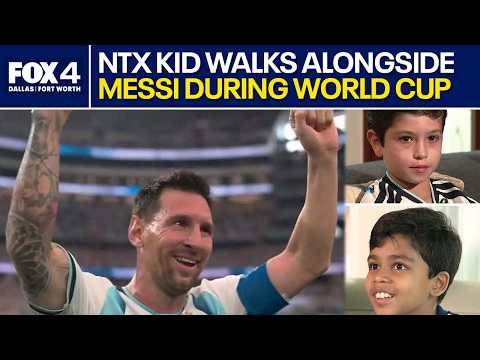NTX kids accompany Argentina stars onto Dallas Stadium pitch