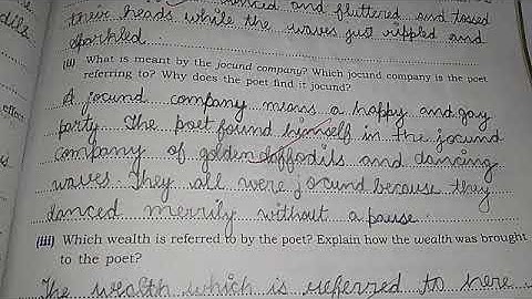 icse class 9 and 10  poem daffodils workbook answers #icse