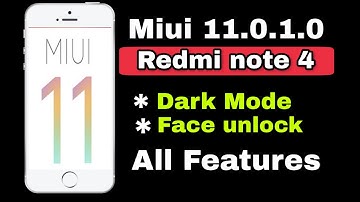 Miui 11.0.1.0 In Redmi Note 4 | Face Unlock | Dark Mode | All Features