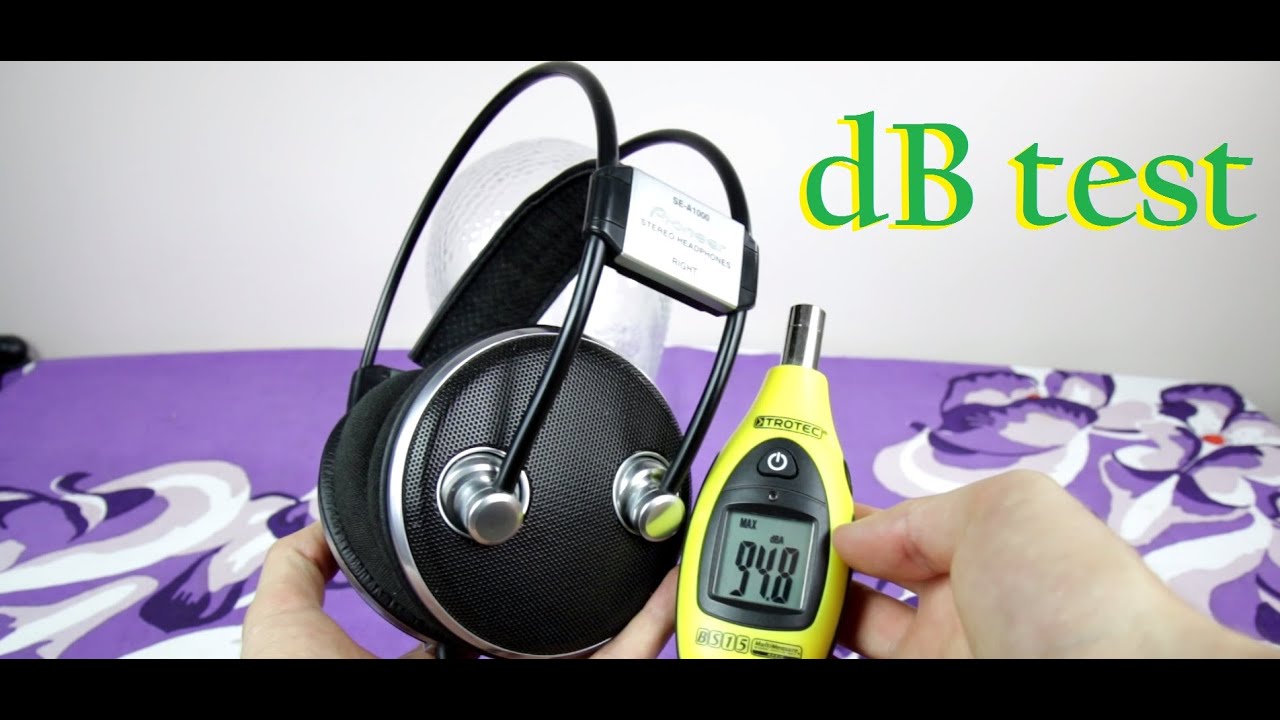 Pioneer SE-A1000 headphones sound dB test + review - YouTube