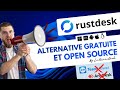 Rustdesk laternative open source et gratuite  teamviewer et anydesk 