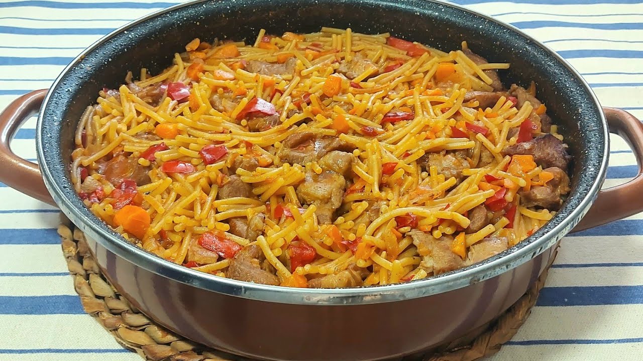 🥘 CAZUELA DE FIDEOS Y CARNE SIN DEJARTE EL MONEDERO👍// BEATRIZ COCINA