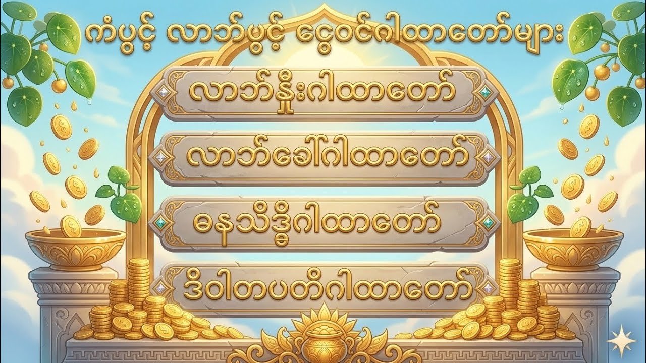 🙏🍀ကံပွင့် လာဘ်ပွင့် ငွေ၀င် ဂါထာတော်များ နံနက်ည နာယူပူဇော်ပါ 🙏🍀