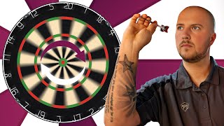 PLAYING DARTS ON A SPINNING DARTBOARD! Vs ASH