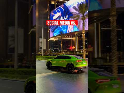 SOCIAL MEDIA vs. REALITY (Dubai traffic edition) 🤣😂😂 #downtown #dubai #funny #video #shorts
