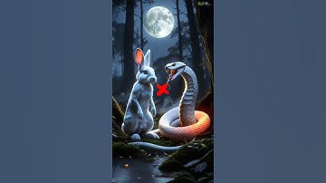 Rabbit 🐇 vs 🐍 white cobra snake #snake #rabbit #shorts #short