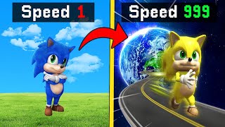 Upgrading BABY SONIC Into FASTEST EVER In GTA 5