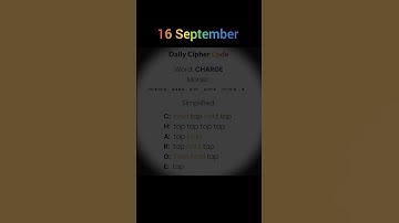 Hamster kombat daily cipher code (16 September) #hamsterkombat #hamsterkombatdailychiper #morsecode